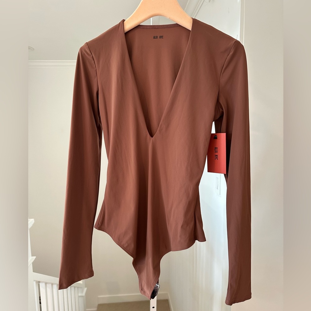 ALIX NYC Brown Long Sleeve Bodysuit - Picture 6 of 15